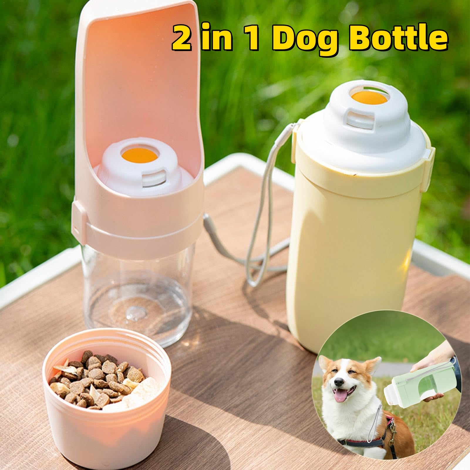 2-in-1 Dog Water & Food Dispener